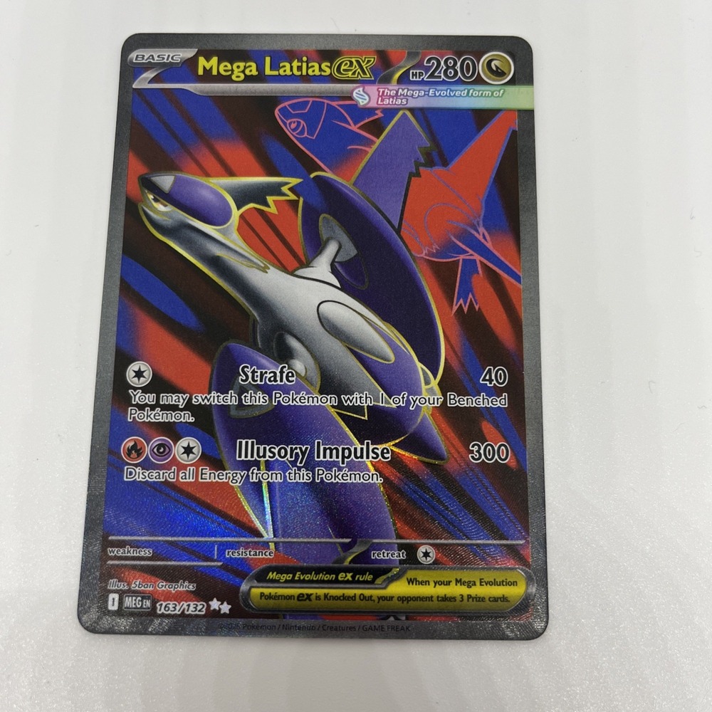 Pokémon TCG Mega Latias EX Full Art Ultra Rare Card 163/132